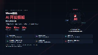 Microi吾码 AI 开发框架暗色预览图