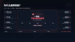 为什么选择吾码？暗色预览图